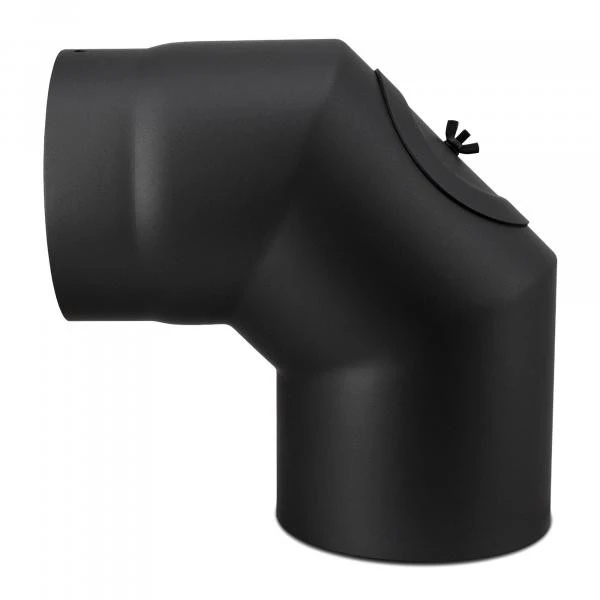 Bogen 90° Mit Reinigungsverschluß Zweimal Abgewinkelt - 150 Mm Ø 3 Bogen 90° Mit Reinigungsverschluß Zweimal Abgewinkelt - 150 Mm Ø