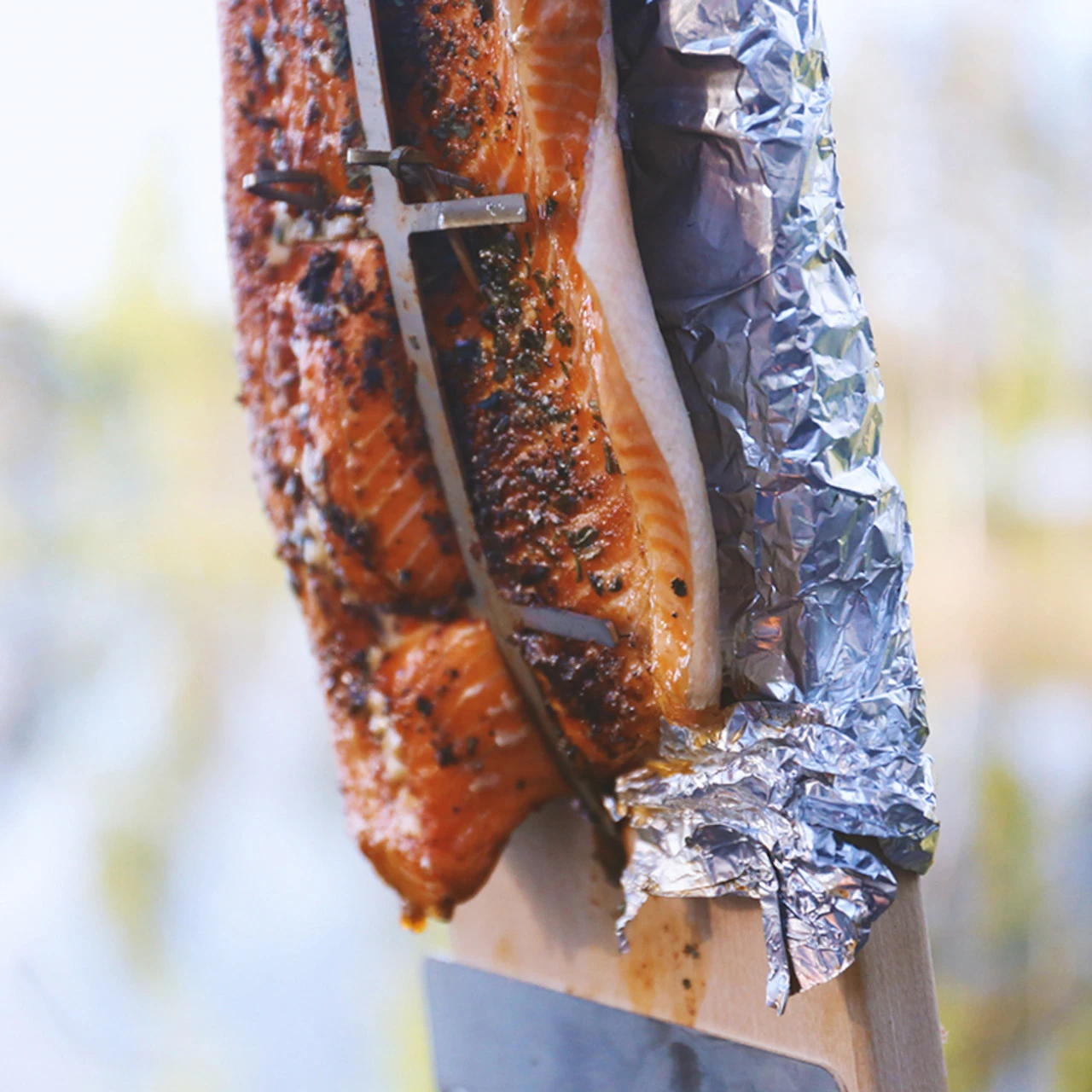 Original Finnisches Flammlachsbrett - Räuchern An Offenen Feuerstellen 5 Original Finnisches Flammlachsbrett - Räuchern An Offenen Feuerstellen – Bild 3