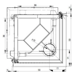 Eck-Kamineinsatz 55x55x68K 7kW DIBt -Heizungsanlagen 55x55x68k masse2 1280x1280