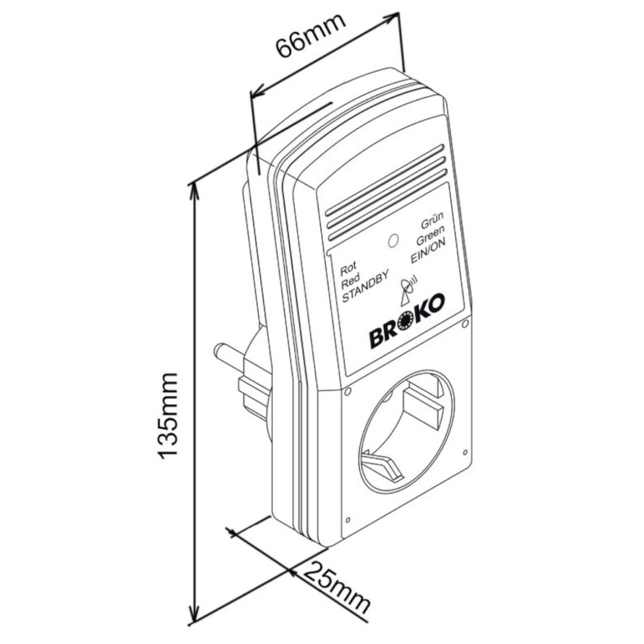 Broko BL220FT Funk-Abluft-Sicherheitschalter Mit Temperatursensor DIBT 7 Broko BL220FT Funk-Abluft-Sicherheitschalter Mit Temperatursensor DIBT – Bild 5