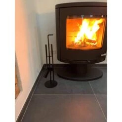 Termatech Kaminbesteck UU Round Schwarz - 4 Teilig -Heizungsanlagen Kaminbesteck UU Round 90 182 web1 1280x1280