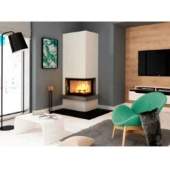Heatro 55P Eck-Kamineinsatz 9kW Rechtsverglast -Heizungsanlagen Kamineinsatz Hajduk Heatro 55P int2 1280x1280