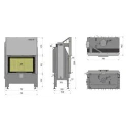 Heatro 69H Black Kamineinsatz Mit Hebetür 11kW 13 Heatro 69H Black Kamineinsatz Mit Hebetür 11kW -Heizungsanlagen Kamineinsatz Hajduk Heatro 69H Masszeichnung 1280x1280