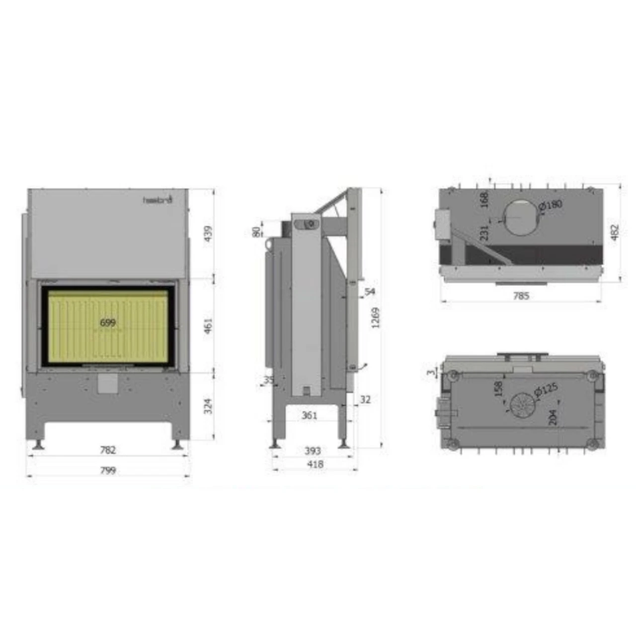 Heatro 69H Black Kamineinsatz Mit Hebetür 11kW 8 Heatro 69H Black Kamineinsatz Mit Hebetür 11kW – Bild 6