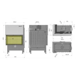 Heatro 69LH Eck-Kamineinsatz Mit Hebetür 11kW Linksverglast 10 Heatro 69LH Eck-Kamineinsatz Mit Hebetür 11kW Linksverglast -Heizungsanlagen Kamineinsatz Hajduk Heatro 69LH Masszeichnung 1280x1280