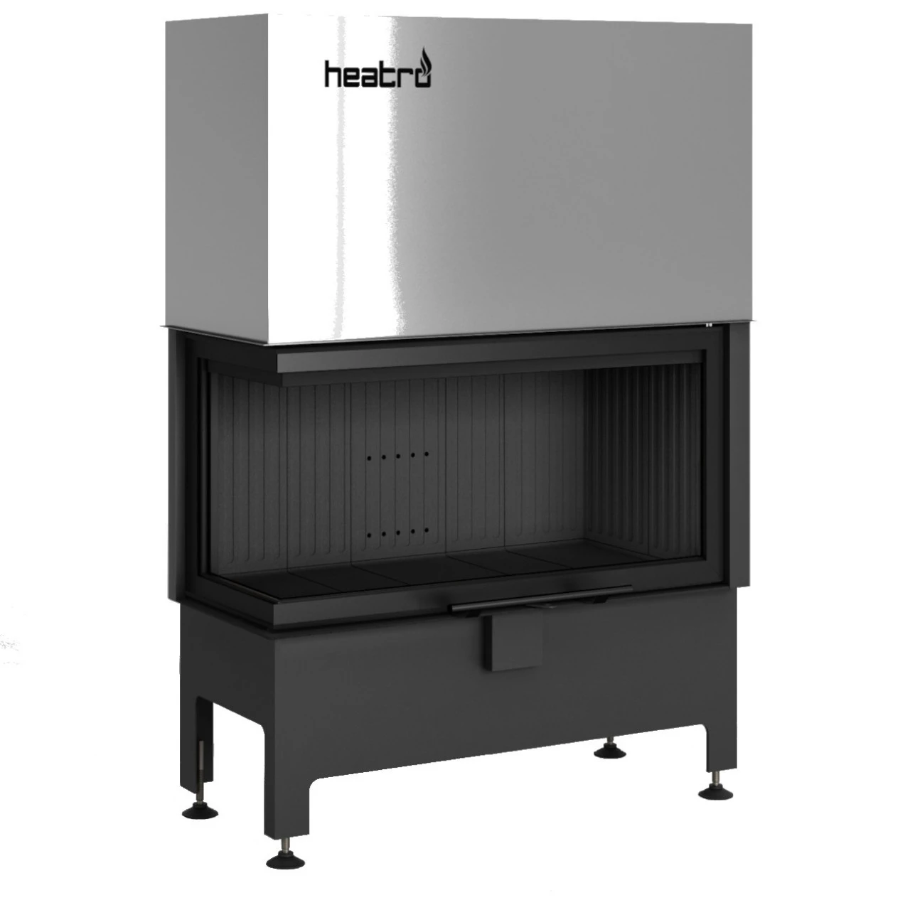Heatro 81LH Black Eck-Kamineinsatz Mit Hebetür 12kW Linksverglast 3 Heatro 81LH Black Eck-Kamineinsatz Mit Hebetür 12kW Linksverglast