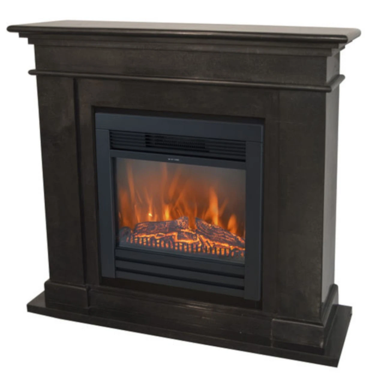 Kos Lucius LED Kamin Naturstein Schwarz 3 Kos Lucius LED Kamin Naturstein Schwarz