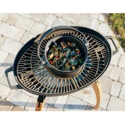 TARAN Gourmet Design Grill Und Feuerschale Aus Gusseisen -Heizungsanlagen TARAN Design Grill Ignium feuertopf dutch oven web1 1280x1280 2