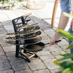 TARAN Classic Design Grill Und Feuerschale Aus Gusseisen -Heizungsanlagen TARAN Design Grill Ignium rack web2 1280x1280 2