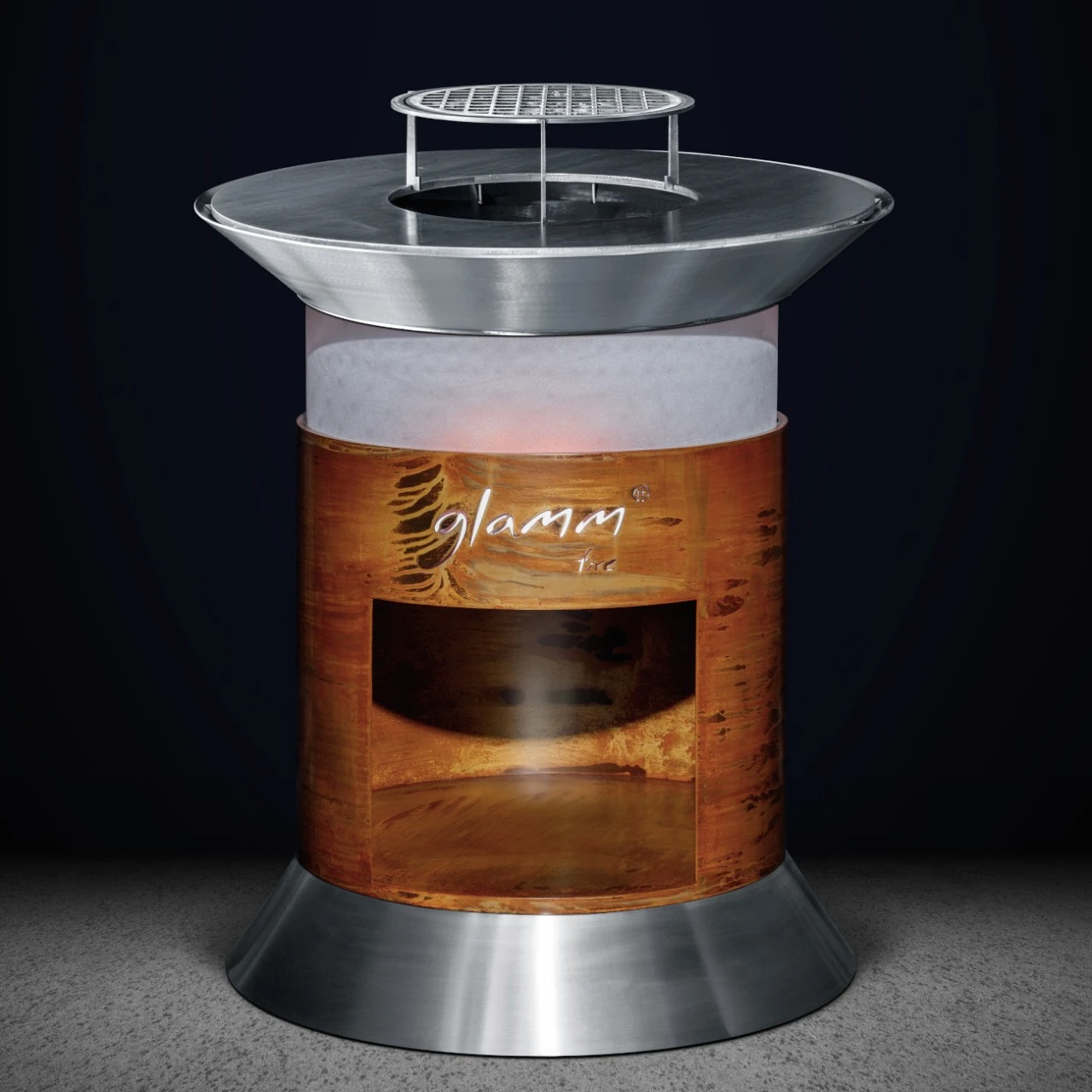 Alba Quarzglas Grill Feuerschale Gartenkamin 7 Alba Quarzglas Grill Feuerschale Gartenkamin – Bild 5