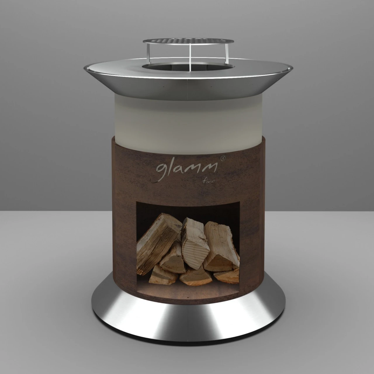 Alba Quarzglas Grill Feuerschale Gartenkamin 10 Alba Quarzglas Grill Feuerschale Gartenkamin – Bild 8