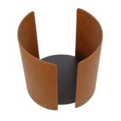 Aleya Designer Holzkorb Braun Aus Stahl Und Leder Mit Rollen -Heizungsanlagen aleja designer holzkorb braun web1 1280x1280