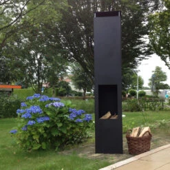 Outdoor/Garten Kamin Amayo XL Schwarz -Heizungsanlagen amayo black web4 1280x1280