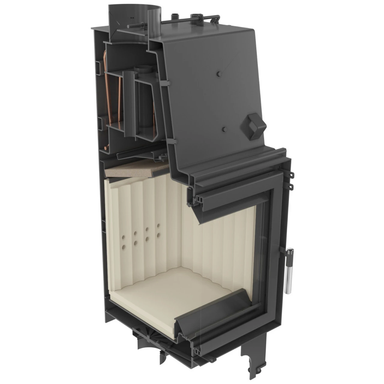 Aquario O16 Wasserführender Kamineinsatz 16kW 10 Aquario O16 Wasserführender Kamineinsatz 16kW – Bild 8