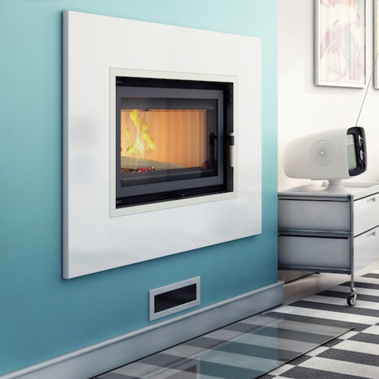 Aquario O16 Wasserführender Kamineinsatz 16kW 4 Aquario O16 Wasserführender Kamineinsatz 16kW – Bild 2