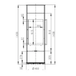 Aria Kaminofen 6kW Drehbar 360° 15 Aria Kaminofen 6kW Drehbar 360° -Heizungsanlagen aria kaminofen novaline masse1 1280x1280