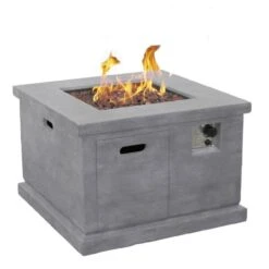 Table 90 Gaskamin Außenkamin Betonlook