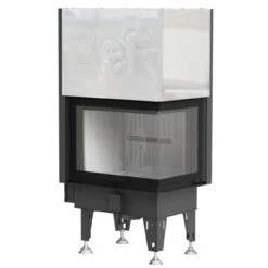 Aquatic WHV80CP Wasser Kamineinsatz 14kW Rechtsverglast Hebetür