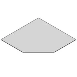 Glasbodenplatte Fünfeck Mit 1250x1250 Mm