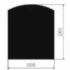 Metallbodenplatte Segmentbogen 980x1200 Mm -Heizungsanlagen bodenplatte segmentbogen schwarz 1280x1280