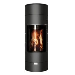 Heizungsanlagen 18 Rondotherm Titan Midi Kaminofen 6KW Schwarz DIBt