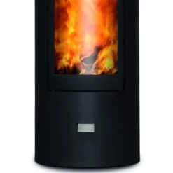 Rondotherm Speicher Kaminofen 7KW Schwarz -Heizungsanlagen cera rondotherm schwarz kaminofen unten 1280x1280