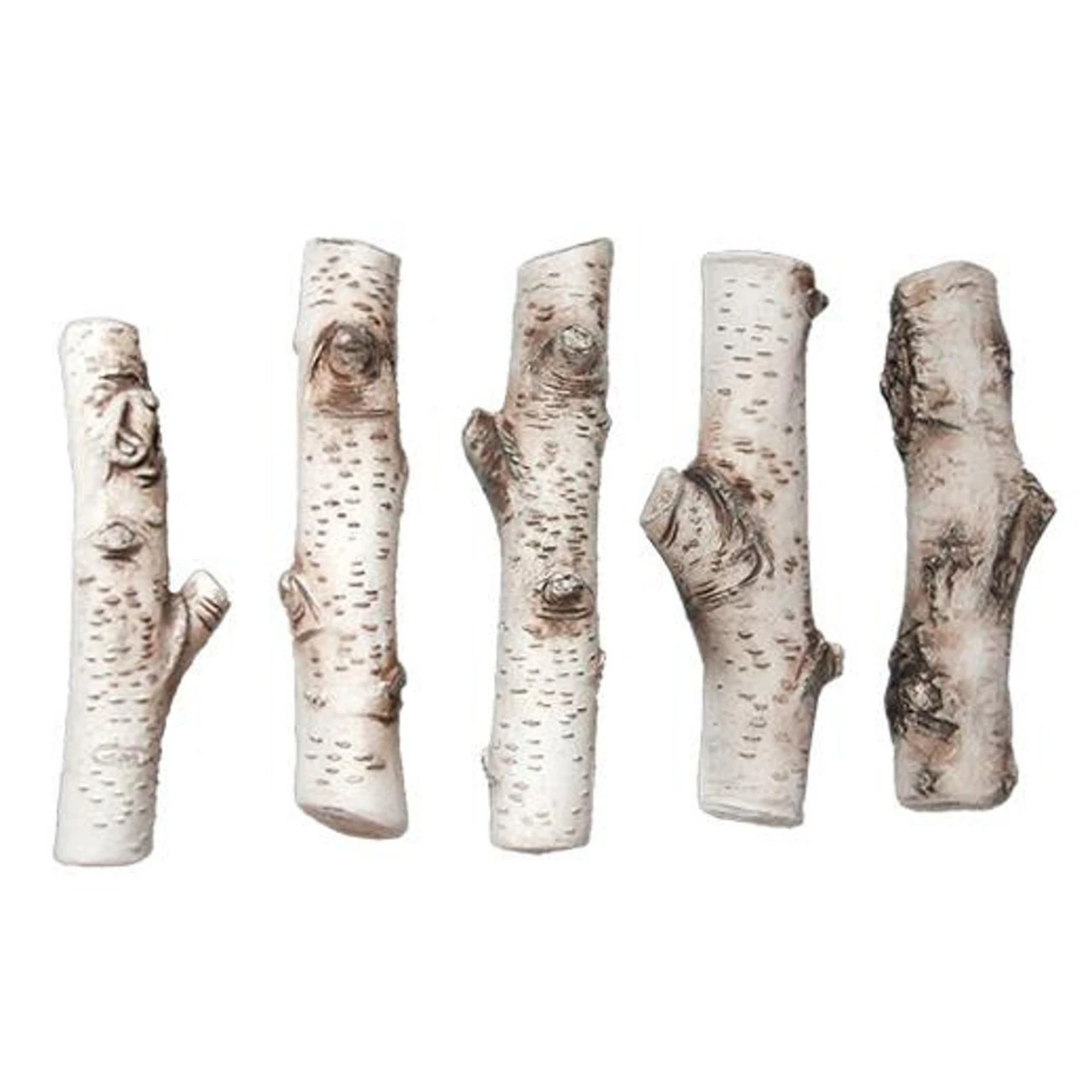 Keramik Holzstücke Für Biokamine 5 Teilig - Birke 4 Keramik Holzstücke Für Biokamine 5 Teilig - Birke – Bild 2