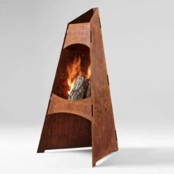 Delta Pyramide Gartenkamin Cortenstahl 12 Delta Pyramide Gartenkamin Cortenstahl -Heizungsanlagen delta gartenkamin redwood web1 1280x1280