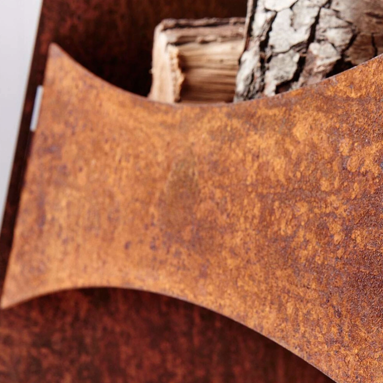 Delta Pyramide Gartenkamin Cortenstahl 10 Delta Pyramide Gartenkamin Cortenstahl – Bild 8