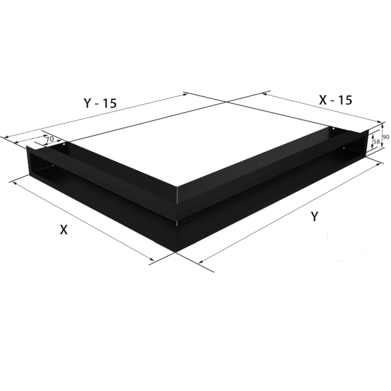 Eckluftleiste LUFT Rechts 40x80 Cm Weiß 9 Eckluftleiste LUFT Rechts 40x80 Cm Weiß – Bild 7