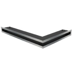 Eckluftleiste LUFT Links 60x40 Cm Geschliffenem Stahl