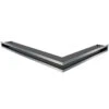 Eckluftleiste LUFT Links 77x55 Cm Geschliffenem Stahl -Heizungsanlagen eckluftleiste luft nl 60 stahl 1280x1280