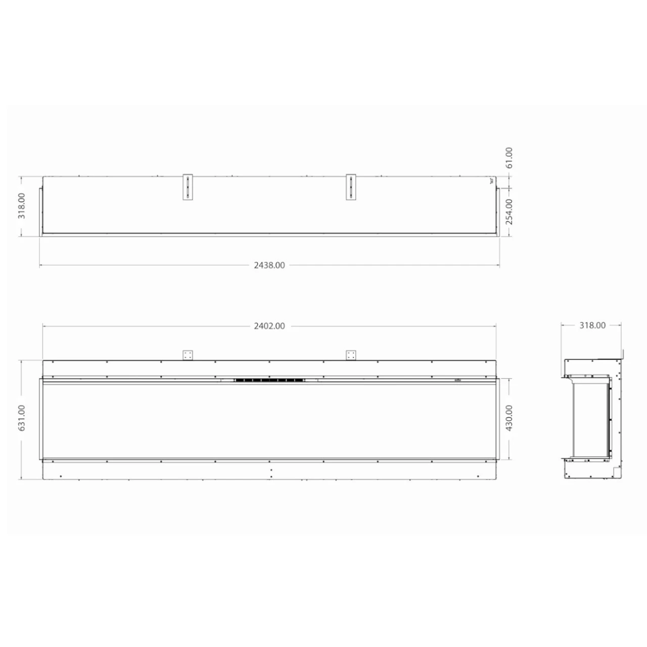 Elektrokamin Club 240E 4in1 Einbaukassette Mit Wärmeleistung 8 Elektrokamin Club 240E 4in1 Einbaukassette Mit Wärmeleistung – Bild 6