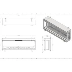Elektrokamin Elite 150E 4in1 Einbaukassette Mit Wärmeleistung 15 Elektrokamin Elite 150E 4in1 Einbaukassette Mit Wärmeleistung -Heizungsanlagen element4 elite150e elektrokamin masse 1280x1280