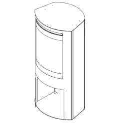 Elektrokamin Club Ovation E Mit Wärmeleistung -Heizungsanlagen element4 ovation e zeichnung 1280x1280