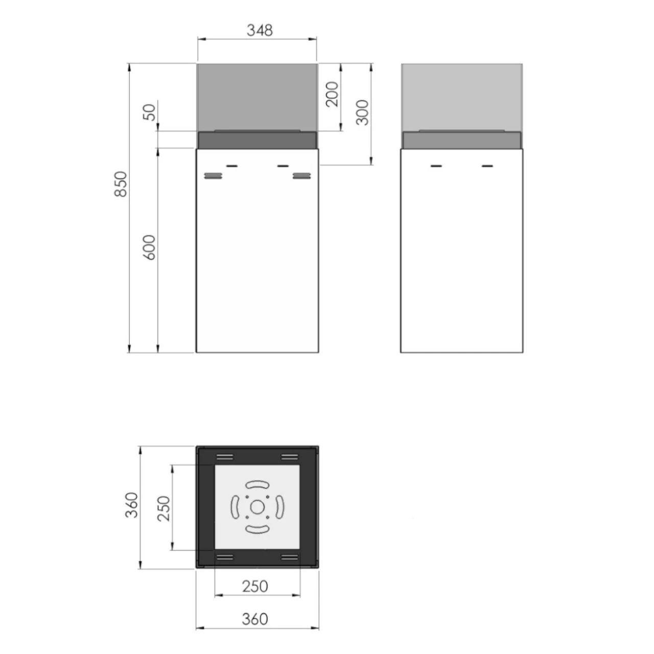 Instand 850 Schwarz Ethanolkamin Feuersäule 14 Instand 850 Schwarz Ethanolkamin Feuersäule – Bild 12