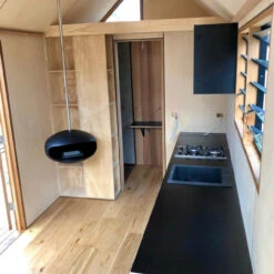 Cocoon Fires AERIS Ethanolkamin Deckenmontage Schwarz/Edelstahl -Heizungsanlagen ethanolkamin aeris schwarz edelstahl web6 1280x1280