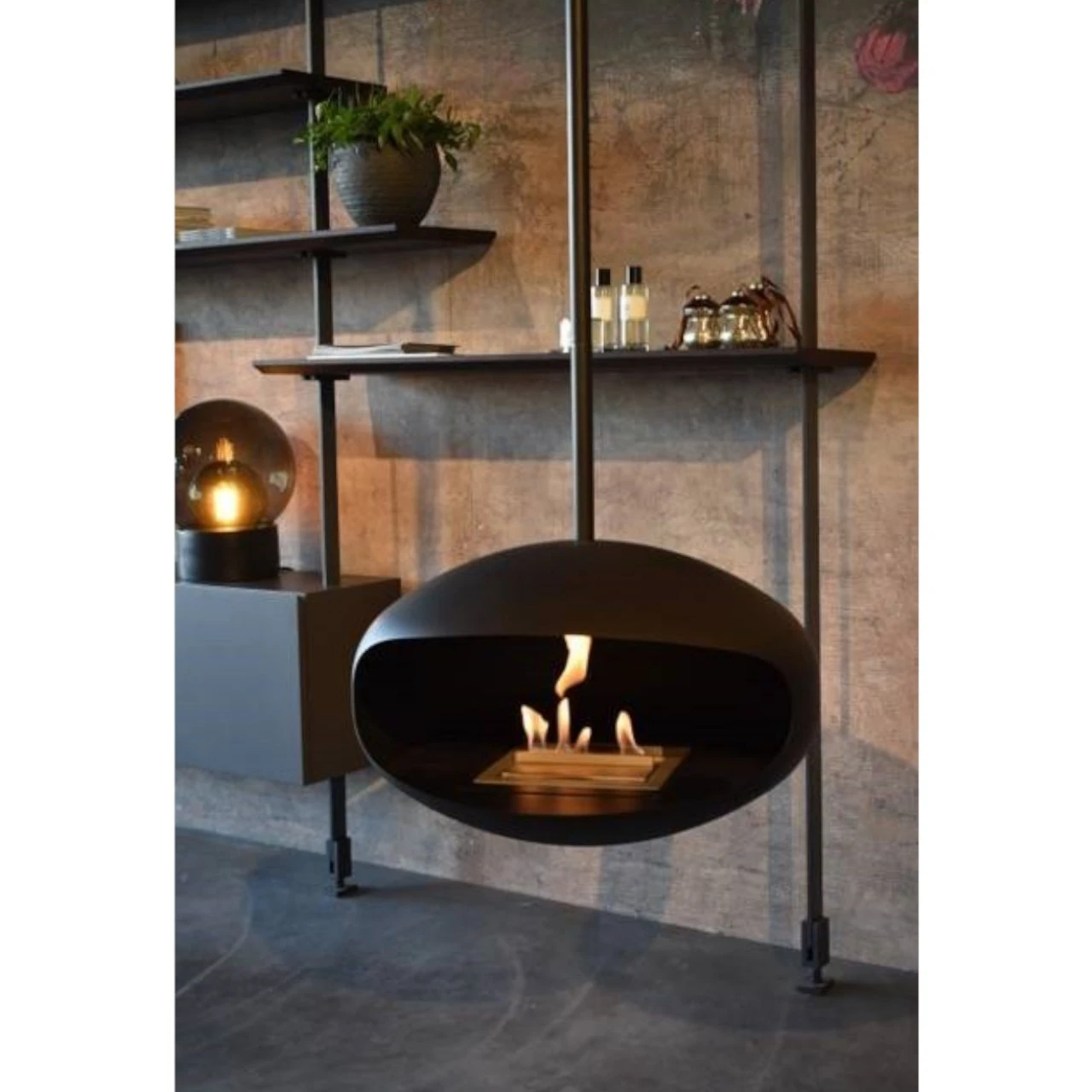 Cocoon Fires AERIS Ethanolkamin Deckenmontage Schwarz 6 Cocoon Fires AERIS Ethanolkamin Deckenmontage Schwarz – Bild 4