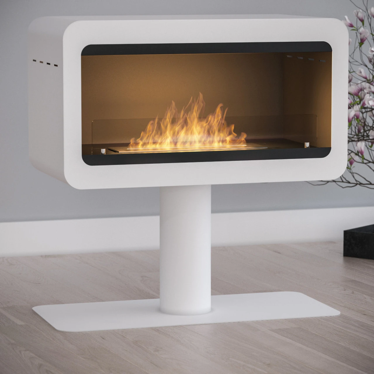 Inecco Designer Ethanolkamin Weiß 5 Inecco Designer Ethanolkamin Weiß – Bild 3