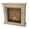 Kreta Mini Bioethanol Kamin Naturstein Weiß Mit Steindekor -Heizungsanlagen ethanolkamin kreta mini naturstein weiss steindekor web2 1280x1280
