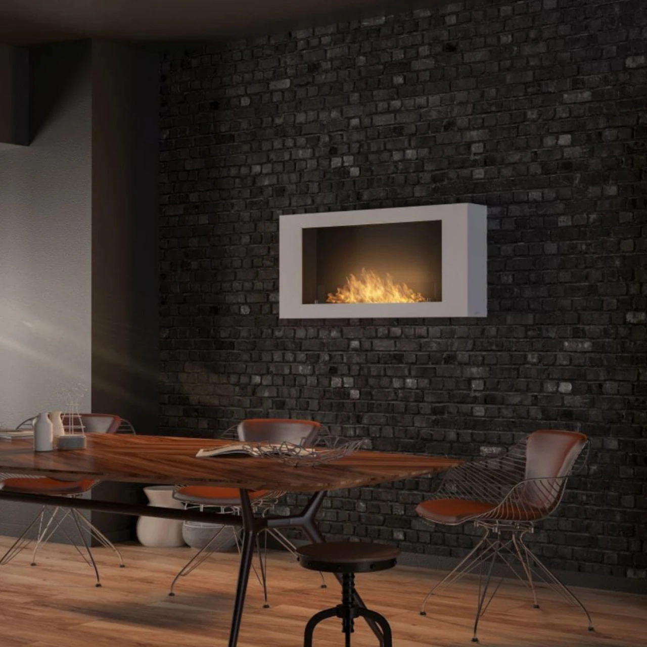 Murall 1000 Designer Ethanolkamin Weiß 7 Murall 1000 Designer Ethanolkamin Weiß – Bild 5