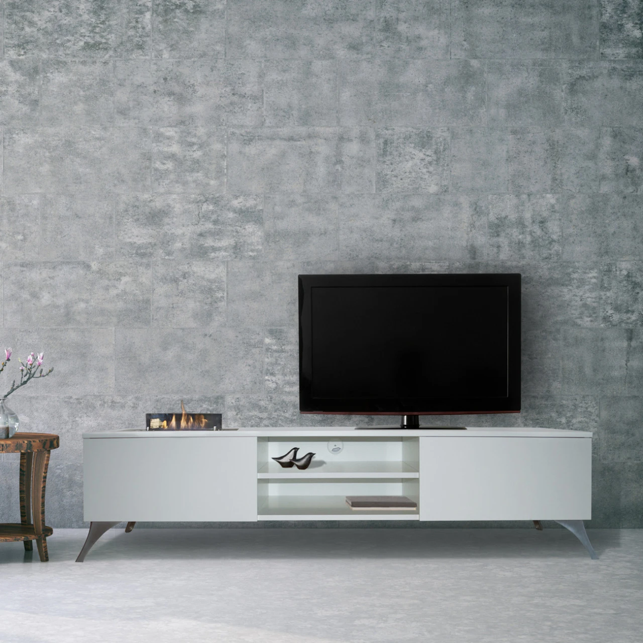 Elin Sideboard Möbelstück Bioethanol Mit Keramik Brenner 5 Elin Sideboard Möbelstück Bioethanol Mit Keramik Brenner – Bild 3