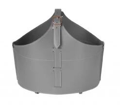 Designer Holzkorb Fabia Anthrazit Aus Regeneriertem Leder Mit Rollen -Heizungsanlagen firestyle fabia anthrazit 3 1280x1280