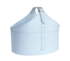 Designer Holzkorb Fabia Weiß Aus Regeneriertem Leder Mit Rollen -Heizungsanlagen firestyle fabia weiss 4 1280x1280