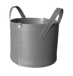 Designer Holzkorb Tonda Anthrazit Aus Regeneriertem Leder Mit Rollen -Heizungsanlagen firestyle tonda anthrazit 2 1280x1280
