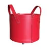 Designer Holzkorb Tonda Mini Rot Aus Regeneriertem Leder Mit Rollen -Heizungsanlagen firestyle tonda rot 1 1280x1280 1