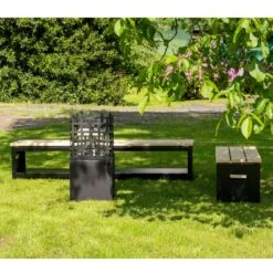 Gartenbank 180 Cm Mit Holzlager In Schwarz 11 Gartenbank 180 Cm Mit Holzlager In Schwarz -Heizungsanlagen gartenbank holzlager schwarz feuercampus365 web2 1280x1280