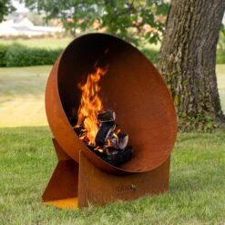 Gartenkamin Feuerschale TALYN Satellit Cortenstahl -Heizungsanlagen gartenkamin feuerschale feuercampus365 talyn satteliet cortenstahl web3 1280x1280
