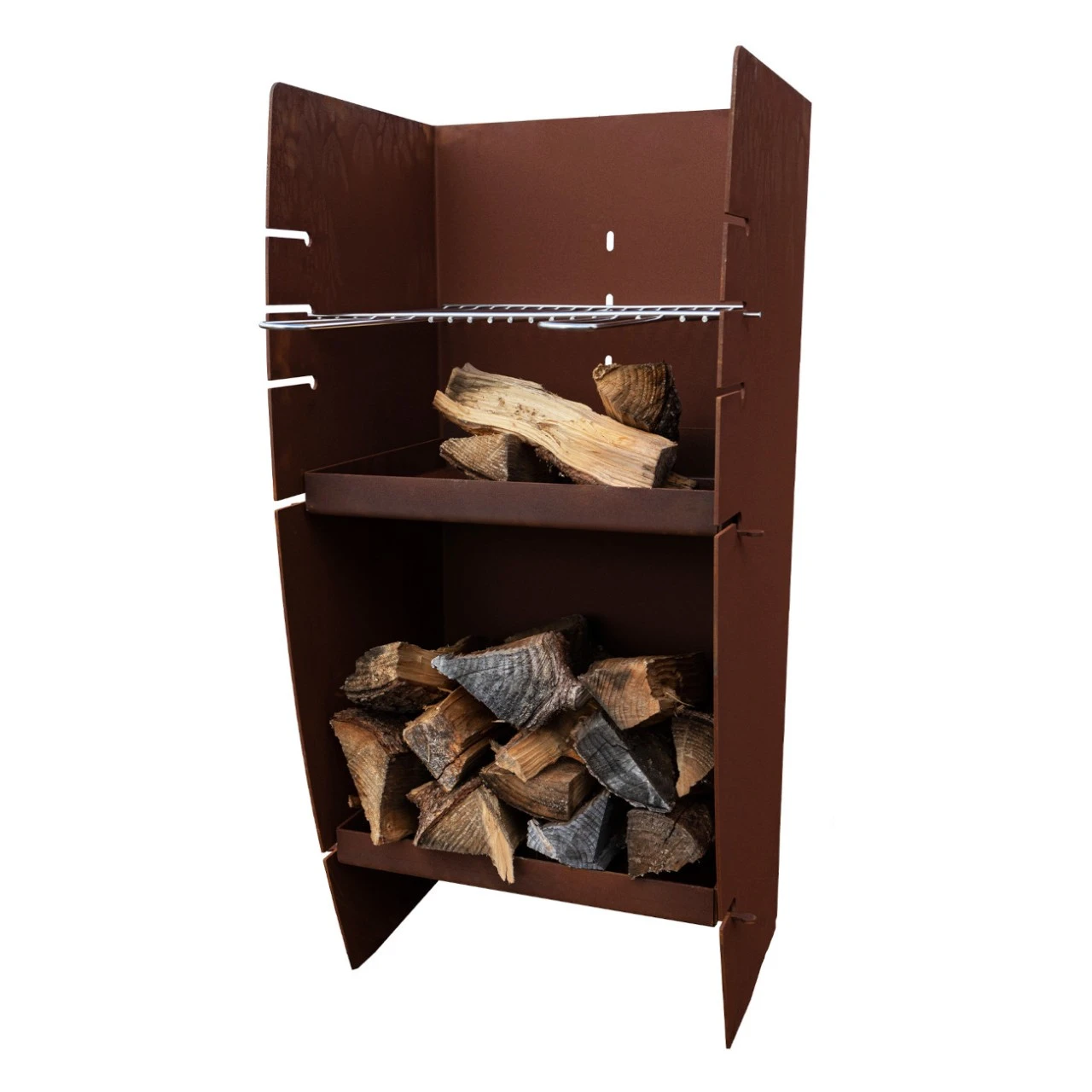 Gartenkamin CLASSIC MIDI Mit Grill Aus Cortenstahl 3 Gartenkamin CLASSIC MIDI Mit Grill Aus Cortenstahl