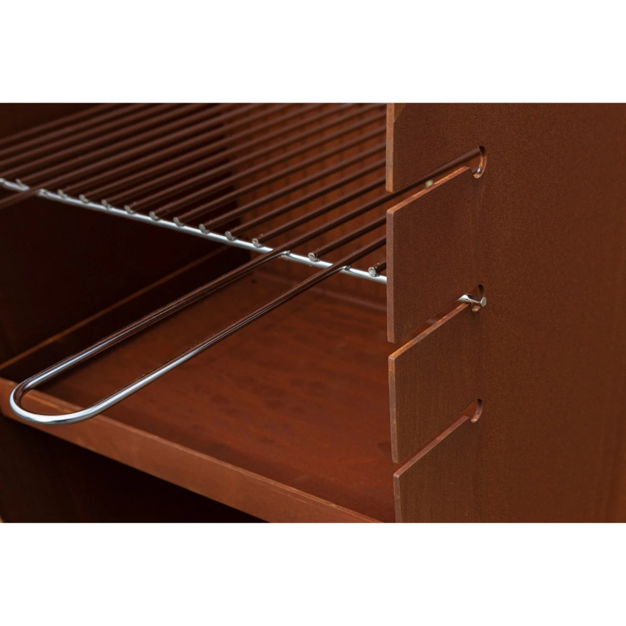 Gartenkamin CLASSIC MIDI Mit Grill Aus Cortenstahl 7 Gartenkamin CLASSIC MIDI Mit Grill Aus Cortenstahl – Bild 5